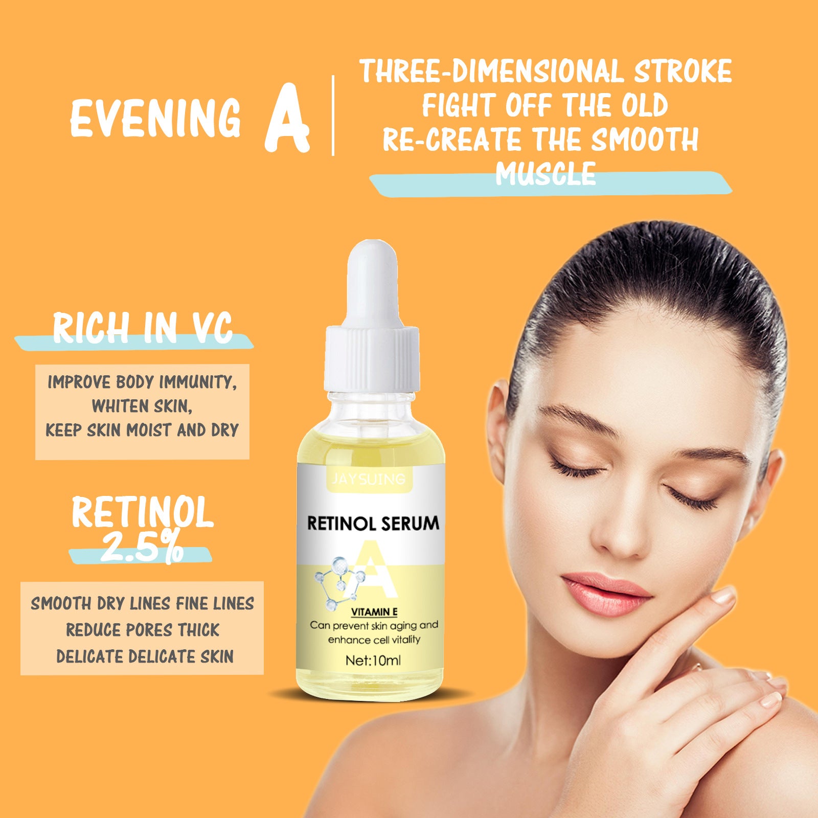 Anti-Early Aging Firming Skin Dark Yellow Moisturizing packaging