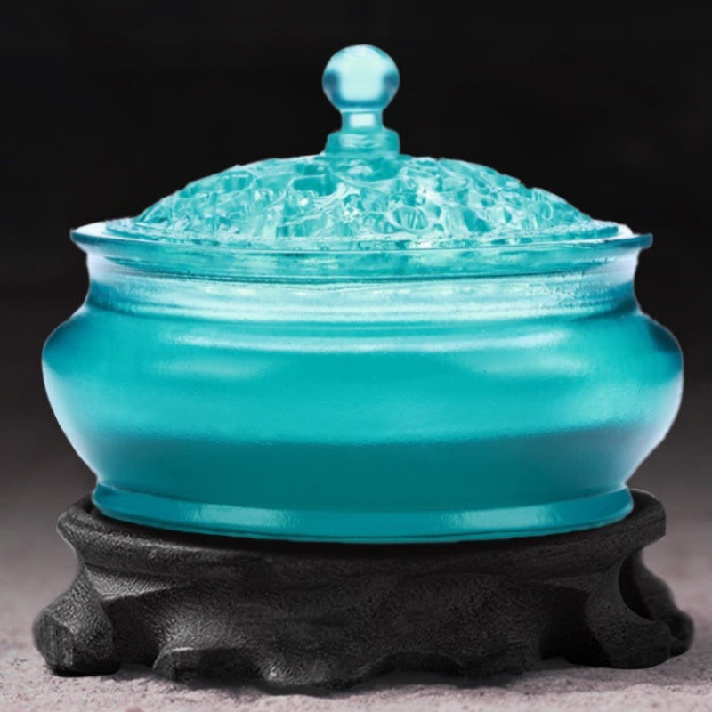 Room Home Incense Burner Zen Glass Creative Ornaments