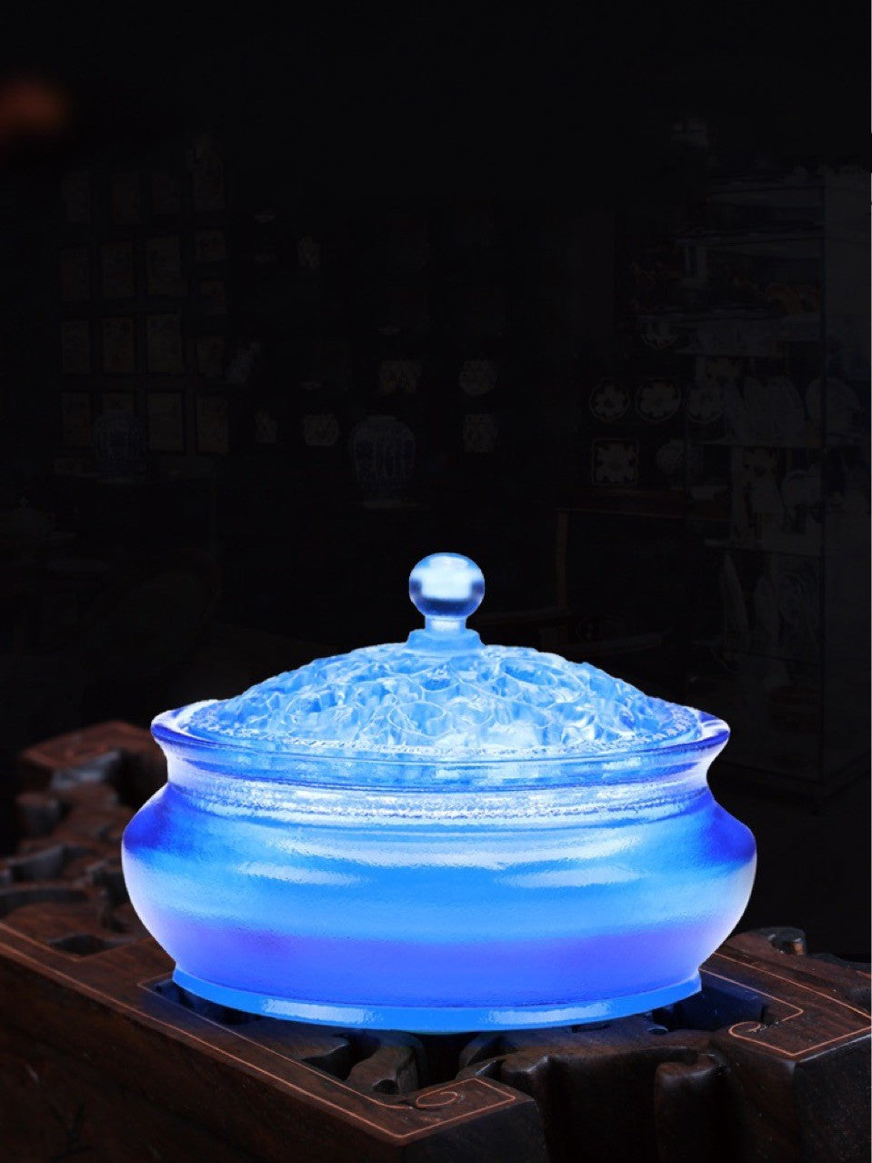 Room Home Incense Burner Zen Glass Creative Ornaments