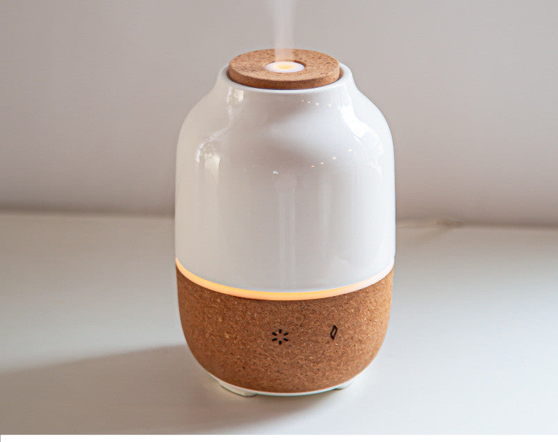 Solid Wood Ceramic Aromatherapy Humidifier