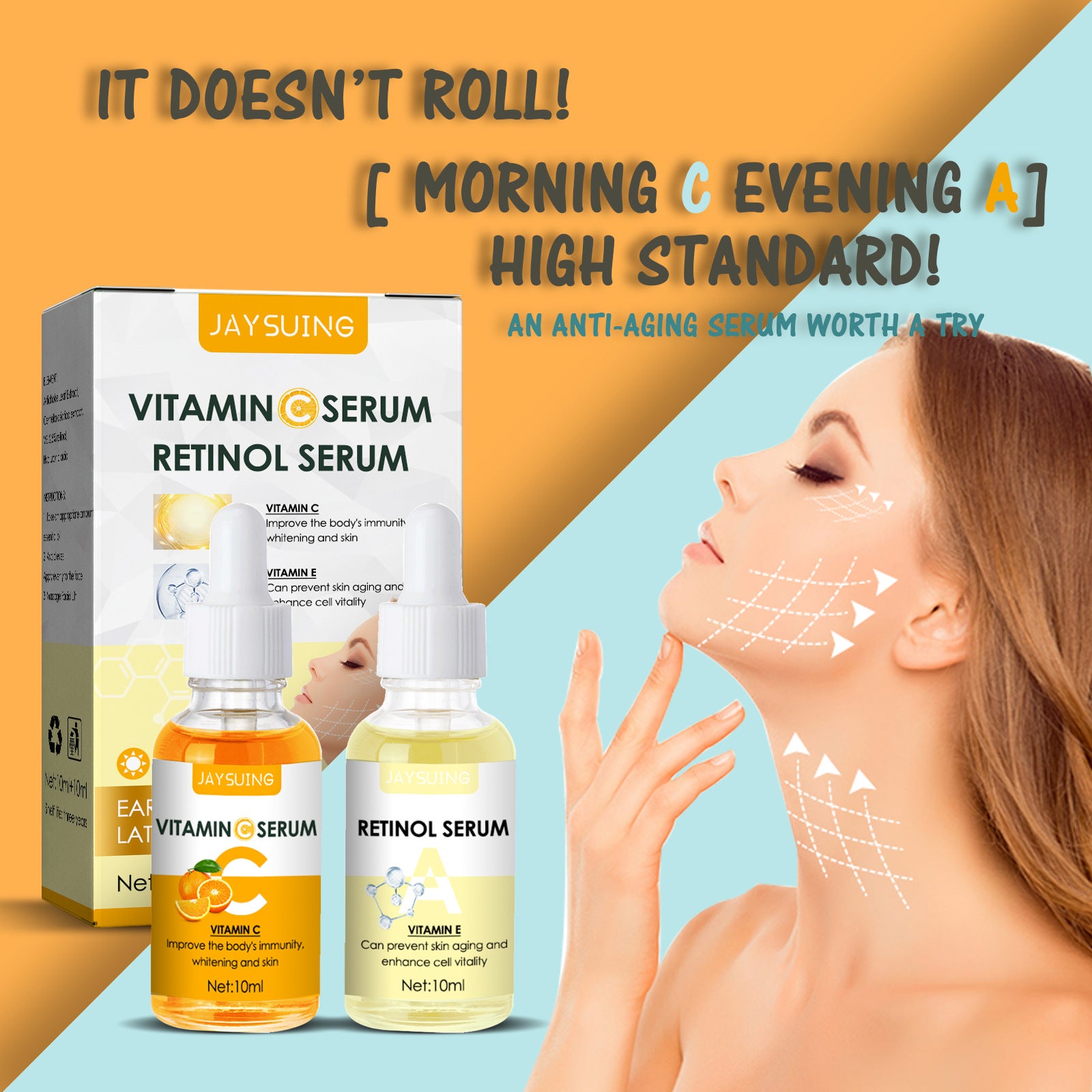 Anti-Early Aging Firming Skin Dark Yellow Moisturizing packaging