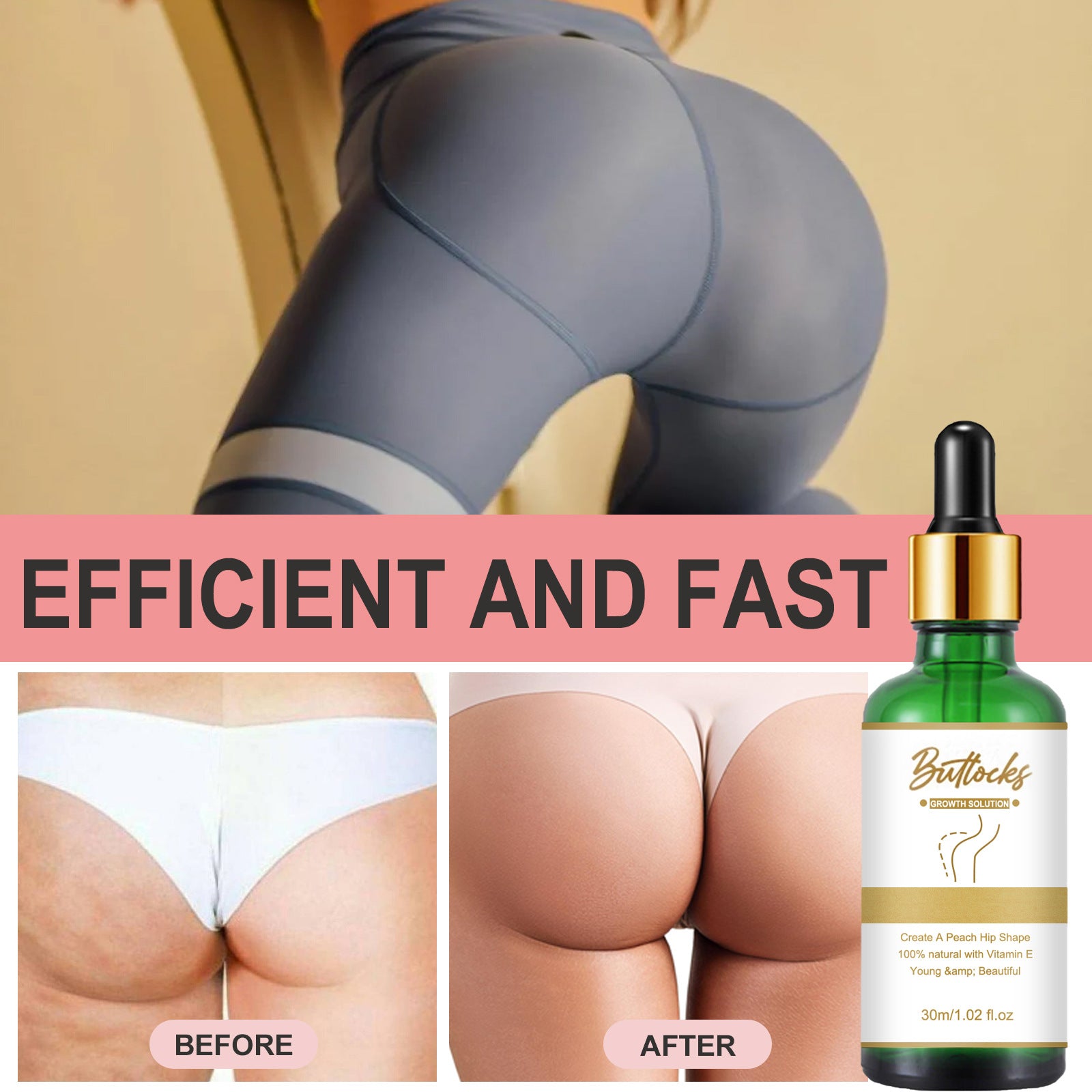 lifting buttocks to eliminate orange peel treatment