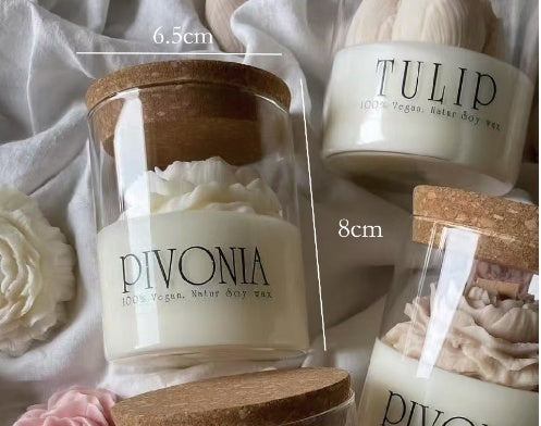 Valentines Day Rose Glass Candle To Create A Sophisticated And Elegant Ambiance