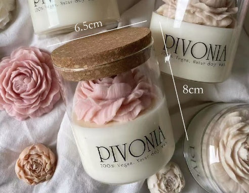 Valentines Day Rose Glass Candle To Create A Sophisticated And Elegant Ambiance