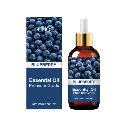 Blueberry Essential Oil aromatherapy setup