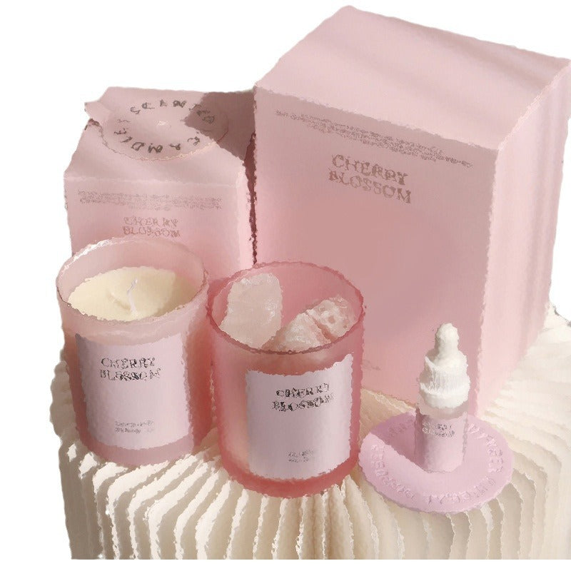 Elegant Fragrance Gift Box Diffuse Crystal Candle Aromatherapy