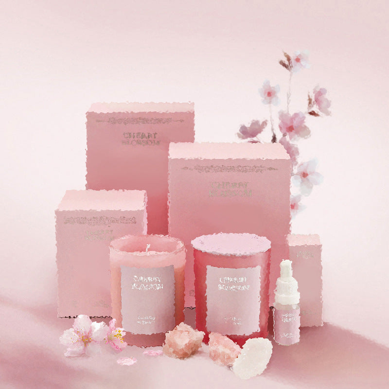 Elegant Fragrance Gift Box Diffuse Crystal Candle Aromatherapy