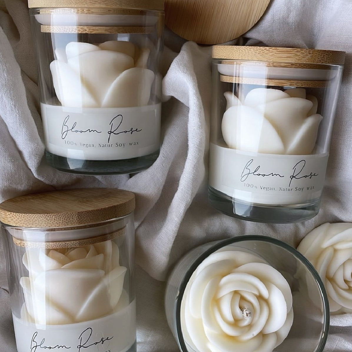 Valentines Day Rose Glass Candle To Create A Sophisticated And Elegant Ambiance