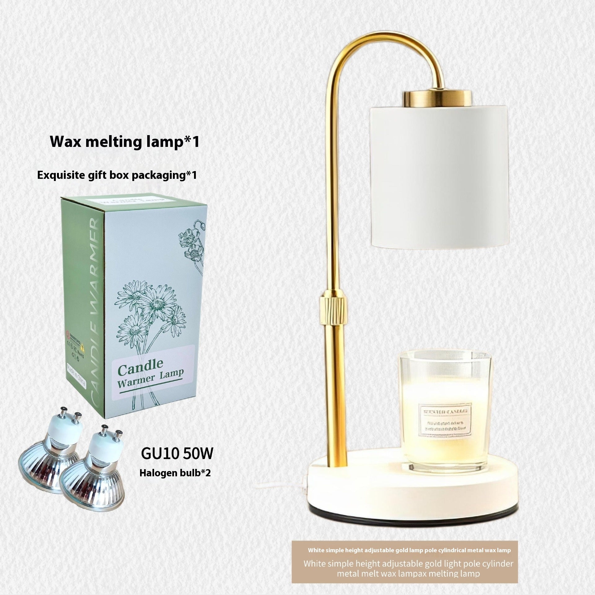 Aromatherapy Candle Adjustable Table Lamp Nordic Romance